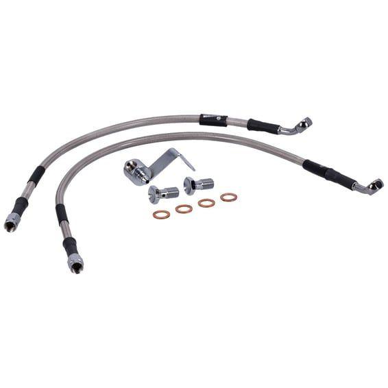 by Goodridge brake line rear, stainless clear coated