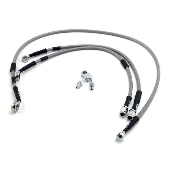 by Goodridge brake line front, stainless clear coated