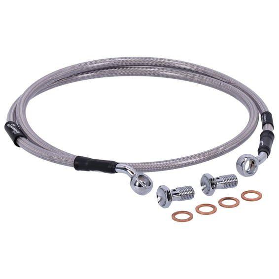 by Goodridge brake line front, stainless clear coated