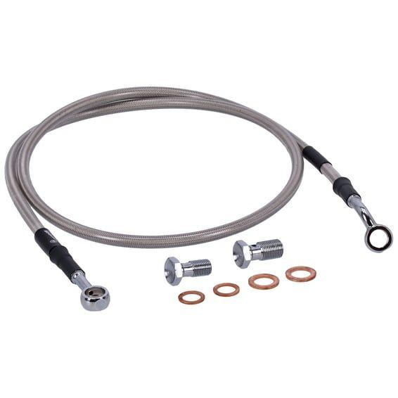 by Goodridge brake line front, stainless clear coated