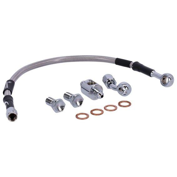 by Goodridge brake line rear, stainless clear coated