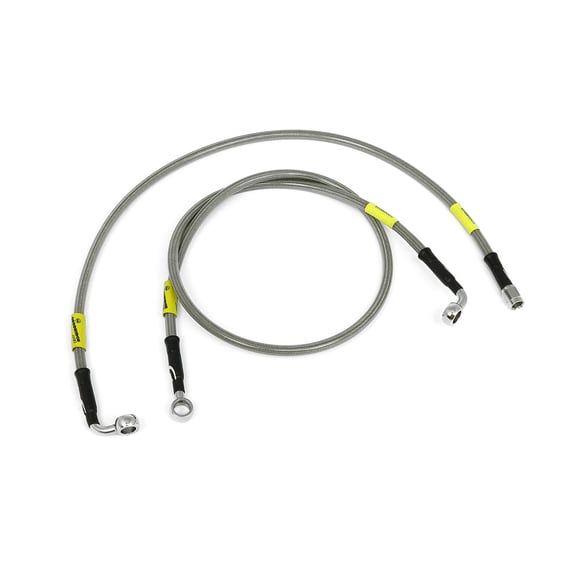 by Goodridge brake line front, stainless clear coated