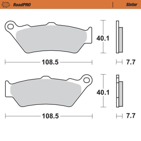 RoadPro brake pads. Sintered