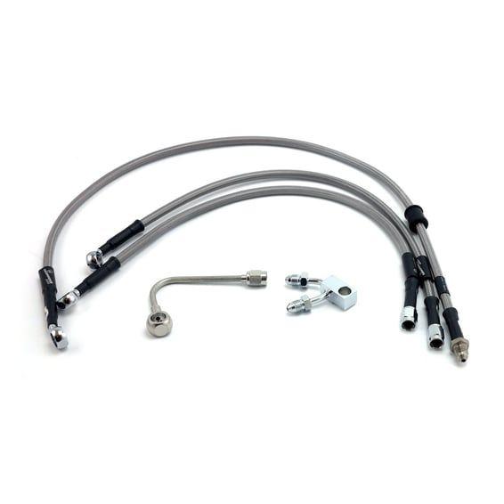 by Goodridge brake line front, stainless clear coated