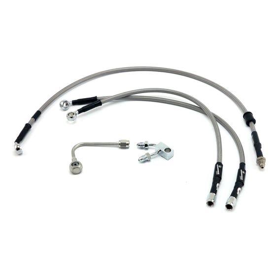 by Goodridge brake line front, stainless clear coated