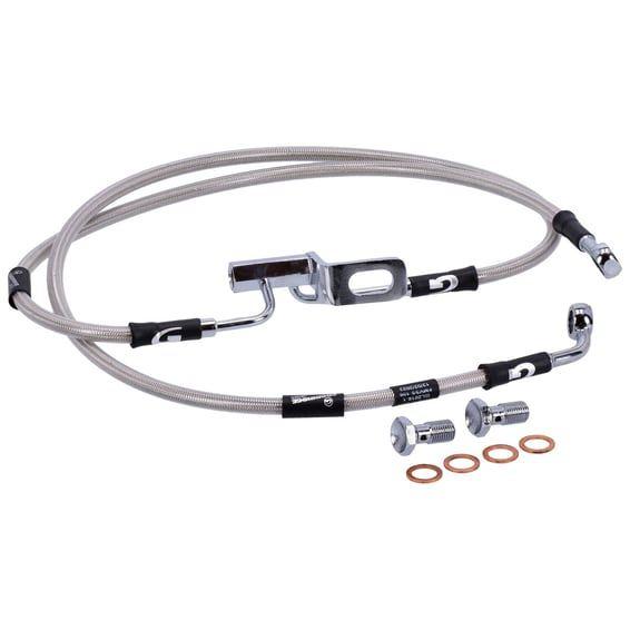 by Goodridge brake line rear, stainless clear coated