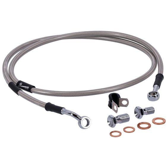 by Goodridge brake line front, stainless clear coated