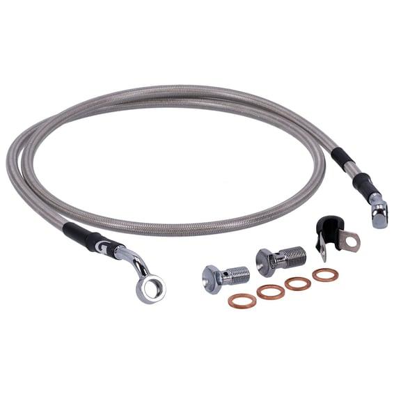 by Goodridge brake line front, stainless clear coated