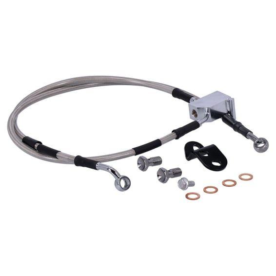 by Goodridge brake line rear, stainless clear coated