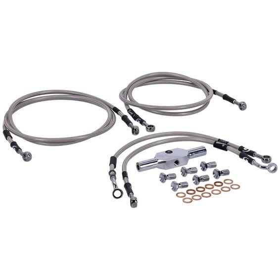 by Goodridge brake line front, stainless clear coated