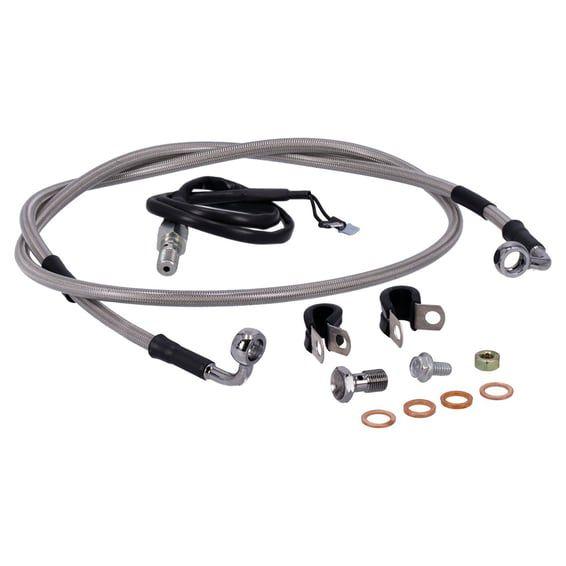 by Goodridge brake line rear, stainless clear coated