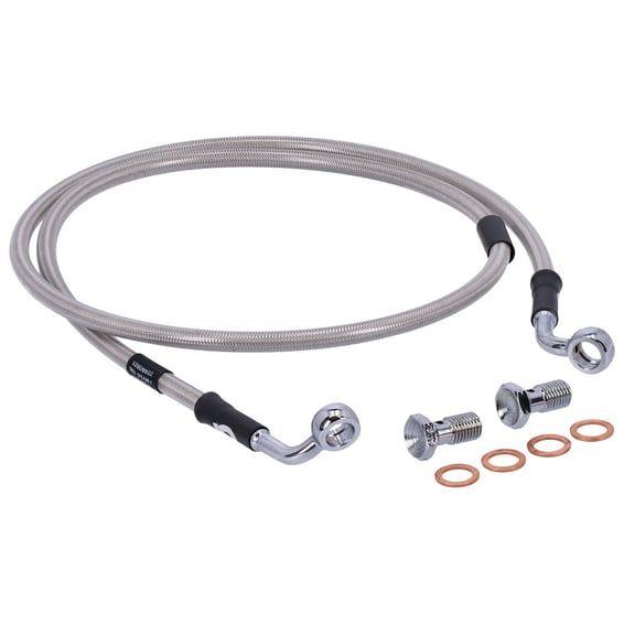 by Goodridge brake line front, stainless clear coated