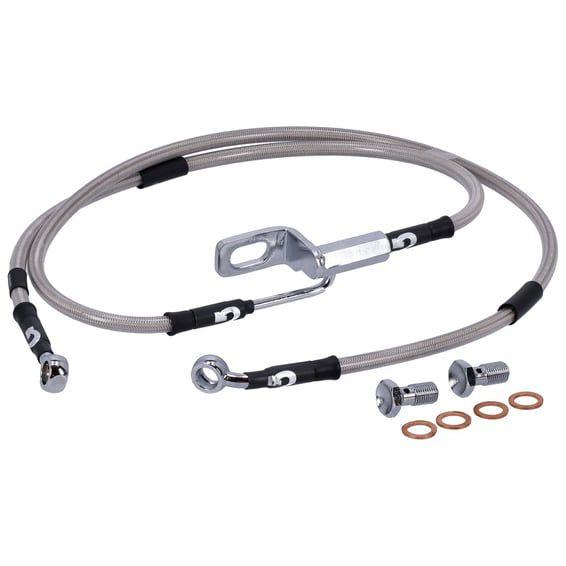 by Goodridge brake line rear, stainless clear coated