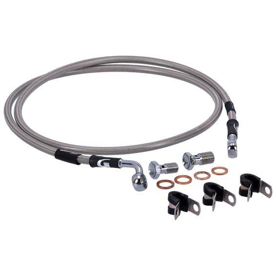 by Goodridge brake line front, stainless clear coated