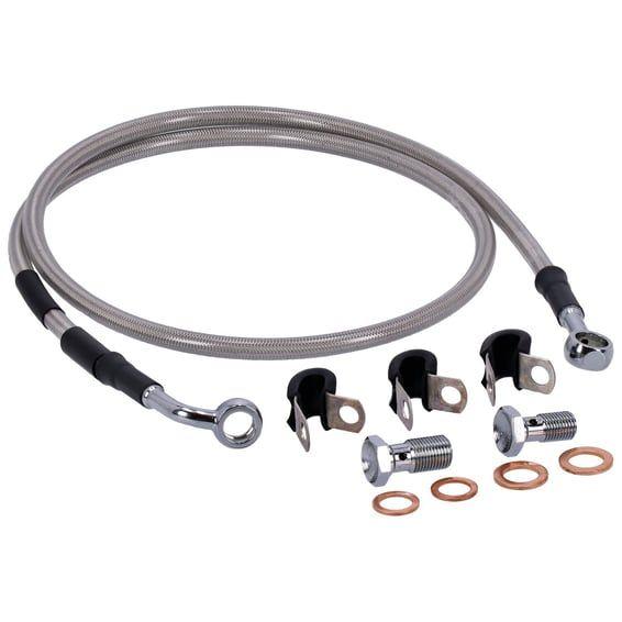 by Goodridge brake line front, stainless clear coated