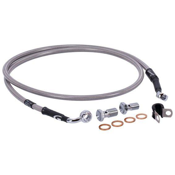 by Goodridge brake line front, stainless clear coated