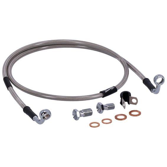 by Goodridge brake line front, stainless clear coated