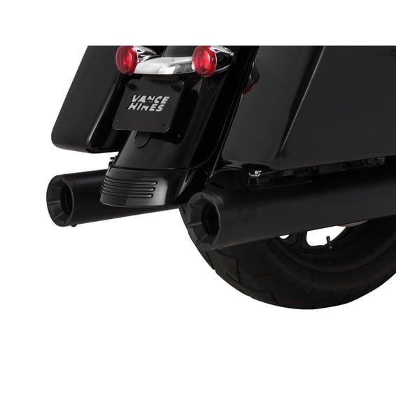 4" Eliminator 400 slip-on mufflers. Black