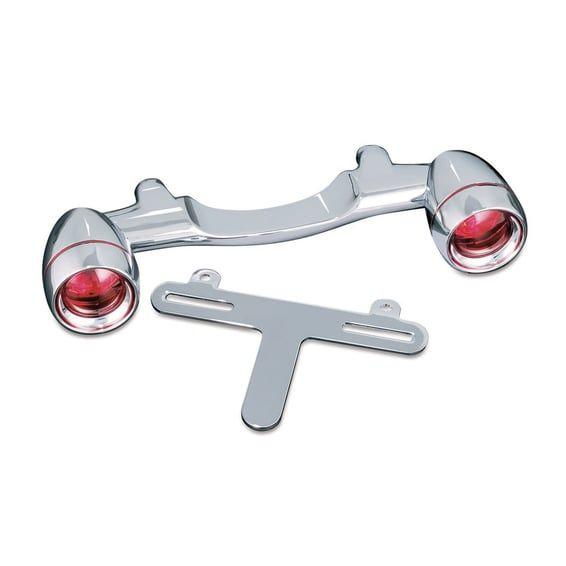 Bullet light rear turn signal bar. Chrome