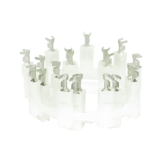 NAMZ, AMP .187" white speakers terminals . White