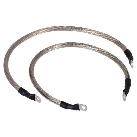NAMZ, battery cable set. Clear. 19 inch (48cm)