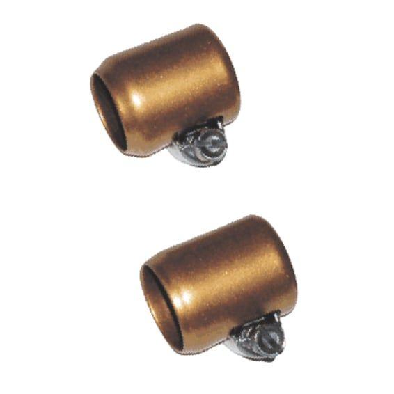 NAMZ, oil line hose clamps. 1/4" to 5/16" ID. Brass