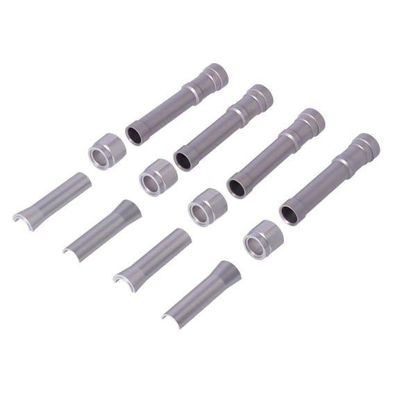 Shovel aluminum pushrod cover set. Silver