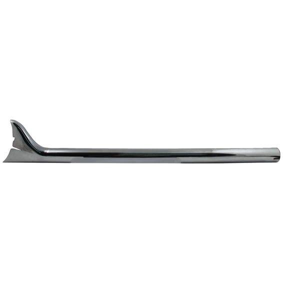 Slip-on Fishtail exhaust extension 36" long chrome