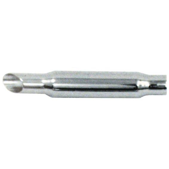 Shorty Slash cut universal muffler. 17" long
