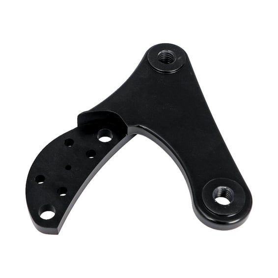 K-Tech 2-piston caliper mounting bracket right. Black