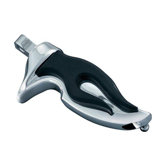 Flamin' foot pegs. Chrome