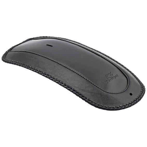 rear fender bib. Plain with braided edges