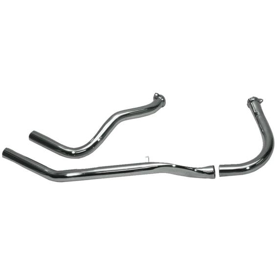 Upswept head pipes - over transmission