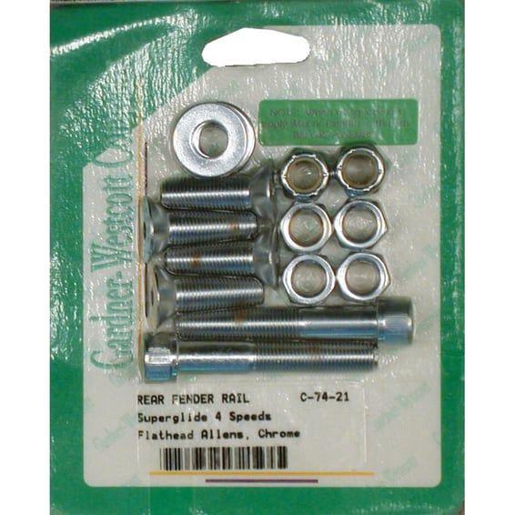 fender strut mount kit. Chrome Allen head