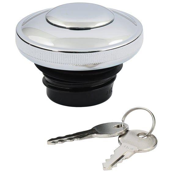 Gas cap vented with lock, chrome