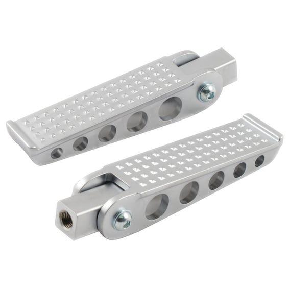 cast brass knurled footpeg set. Chrome
