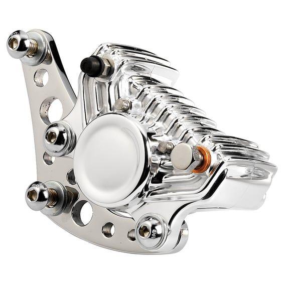 K-Tech Super Freni front caliper bracket. Polished