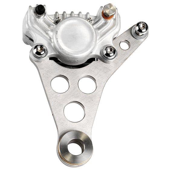 K-Tech Super Freni front caliper bracket. Raw