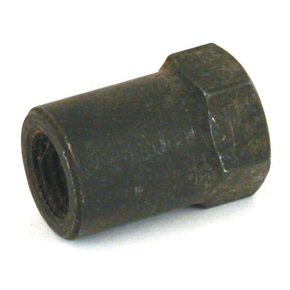 Nut. Left front floorboard mount rod. Black