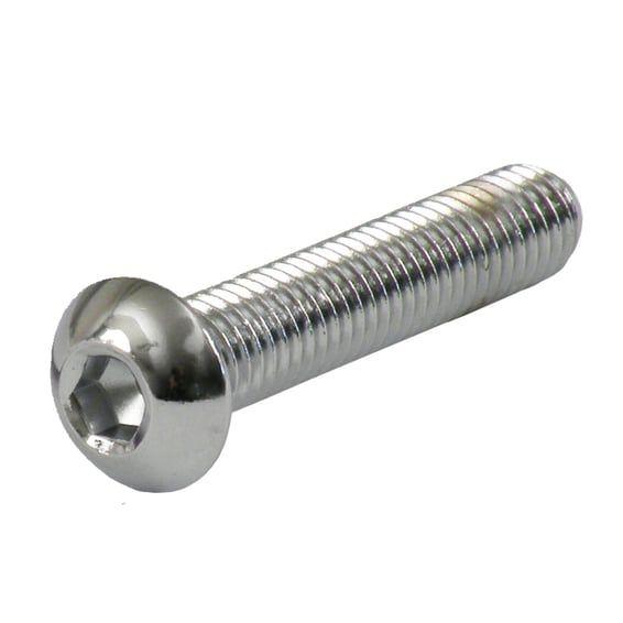 M10 x 45mm buttonhead bolt, chrome