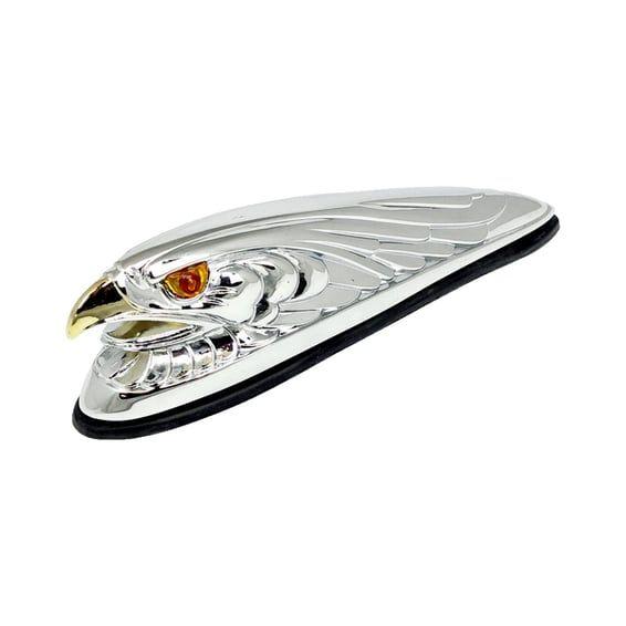 Fender ornament Eagle head, chrome gold