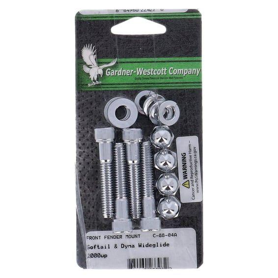GW, front fender mount kit. Chrome