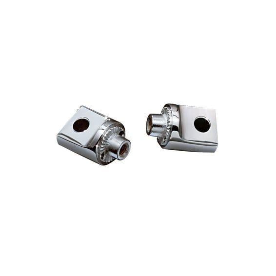Non pivoting splined male mount adapters, chrome