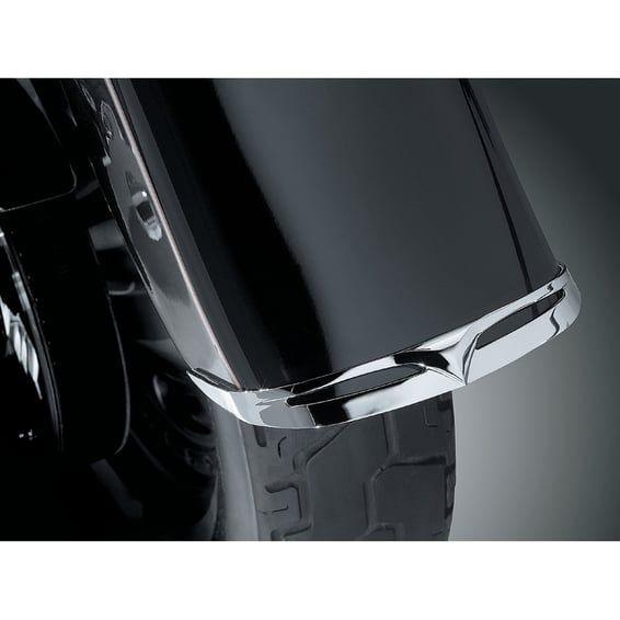 Fatboy front fender tip. leading edge, chrome