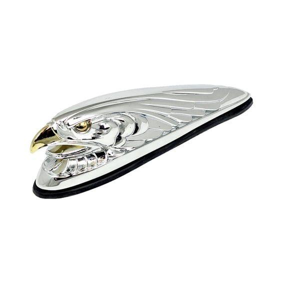 Fender ornament Eagle head, chrome gold