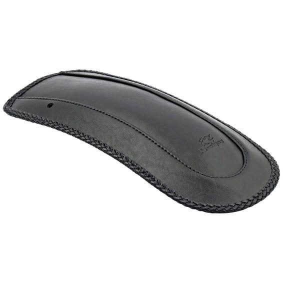 rear fender bib. Plain with braided edges