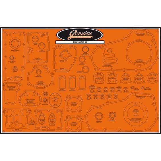 James, gasket & seal board. 6-speed Twin Cam