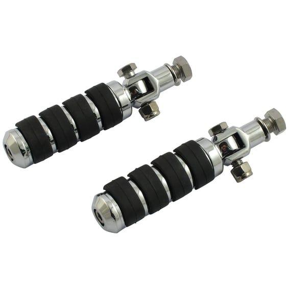 Comfort stud mount foot peg kit. 1/2-20. Chrome