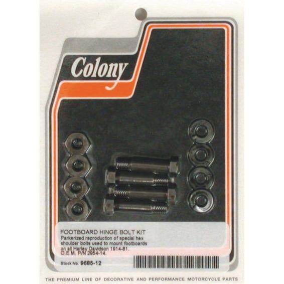 rider floorboard hinge bolt mount kit. Hex