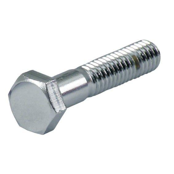 Chrome hex bolt 3/8 inch-24 x 3 1/4